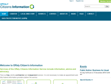Tablet Screenshot of offalycitizensinformation.ie